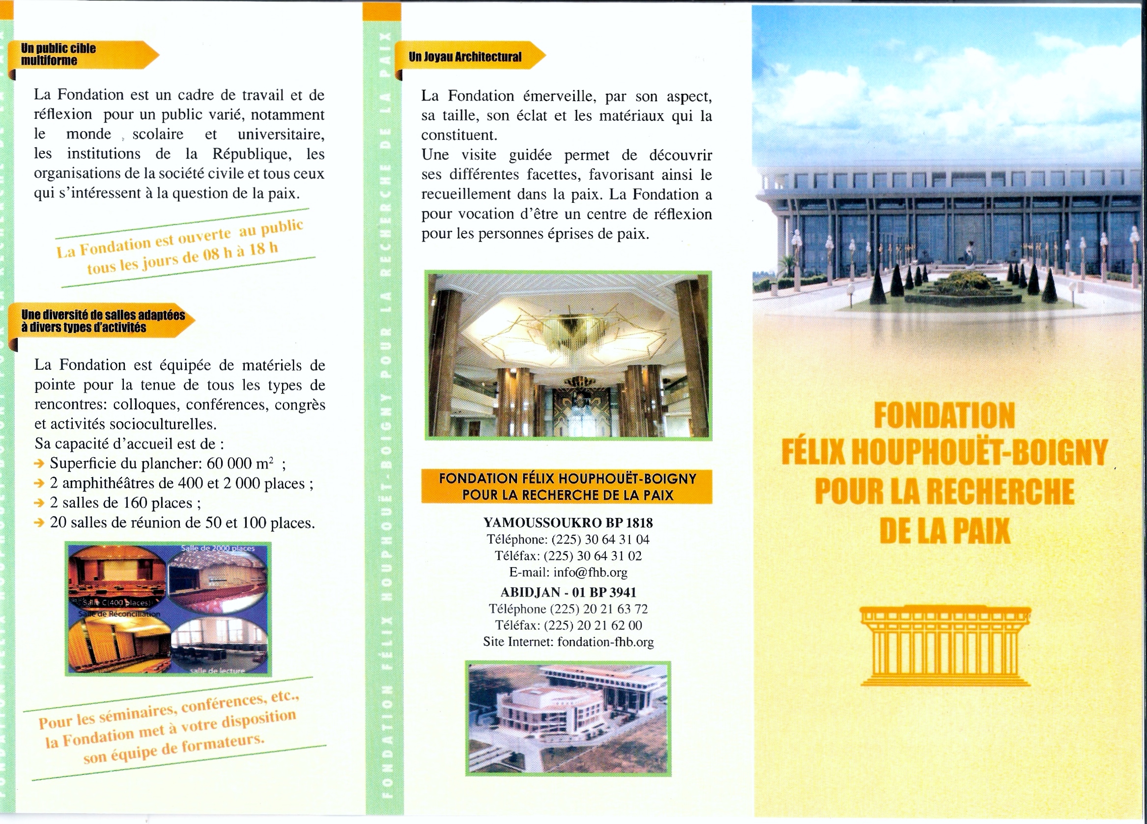 Foundation Félix Houphouët-Boigny Flyer